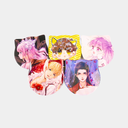 Cat Ear Shapes Tinplate Pin Badges