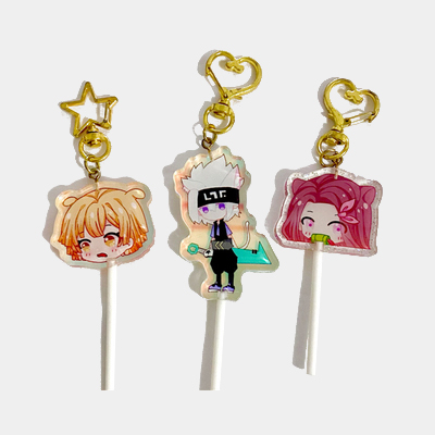 Lollipop Acrylic Keychain