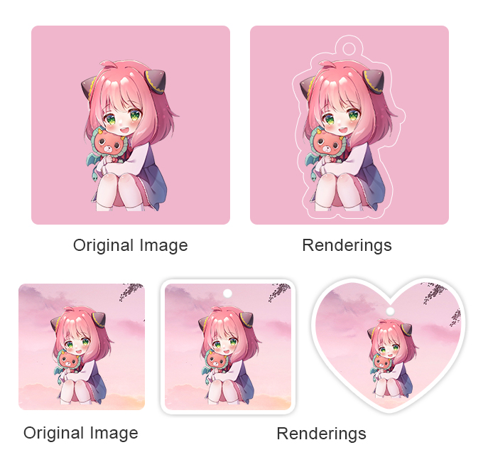 Acrylic Charm Shapes Acrylic Charm Shapes