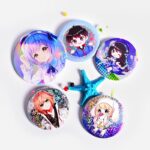 Custom Button Pins | Anime Round Tinplate Buttons