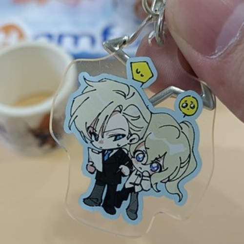 Anime Boy and Girl Keychain