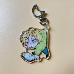 Game Character Glitter Epoxy Keychain