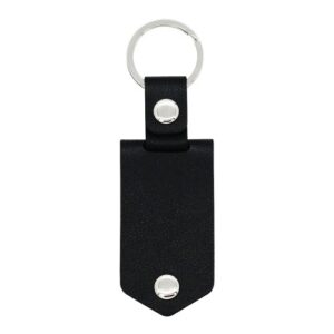 Black Leather Keychain