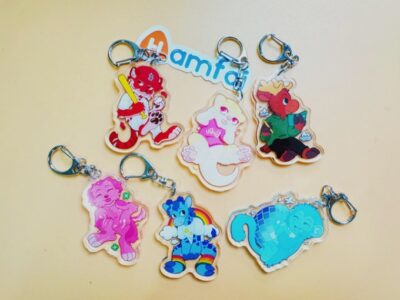 Animal Acrylic Transparent Keychain